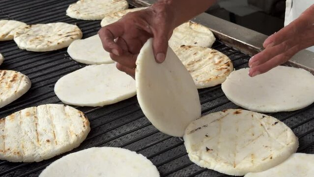 Making Maize Arepas in Colombia