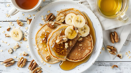 pancakes with chocolate and paratha