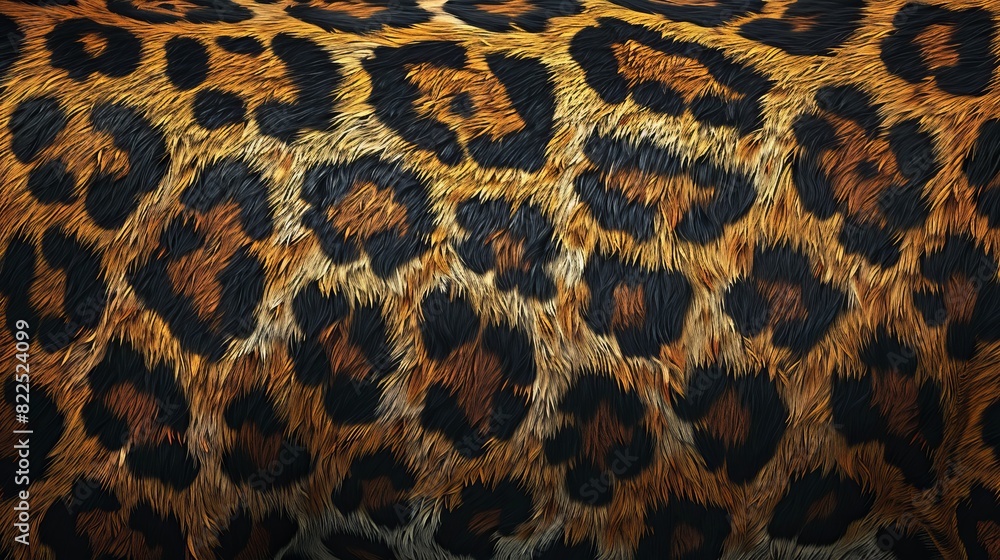 Poster seamless vector pattern resembling leopard skin print.