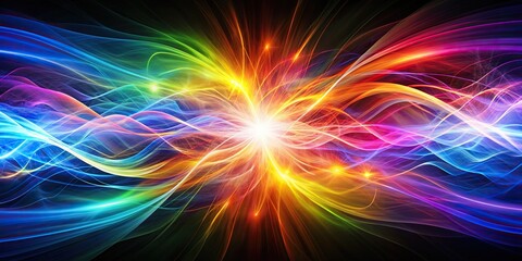 Abstract background of colorful energy flow