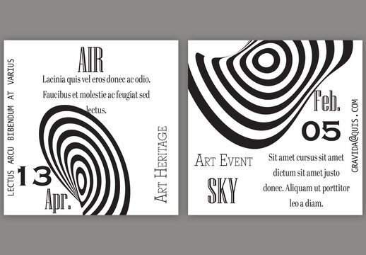 Social Media Square Post Layout With Abstract Floral Shape