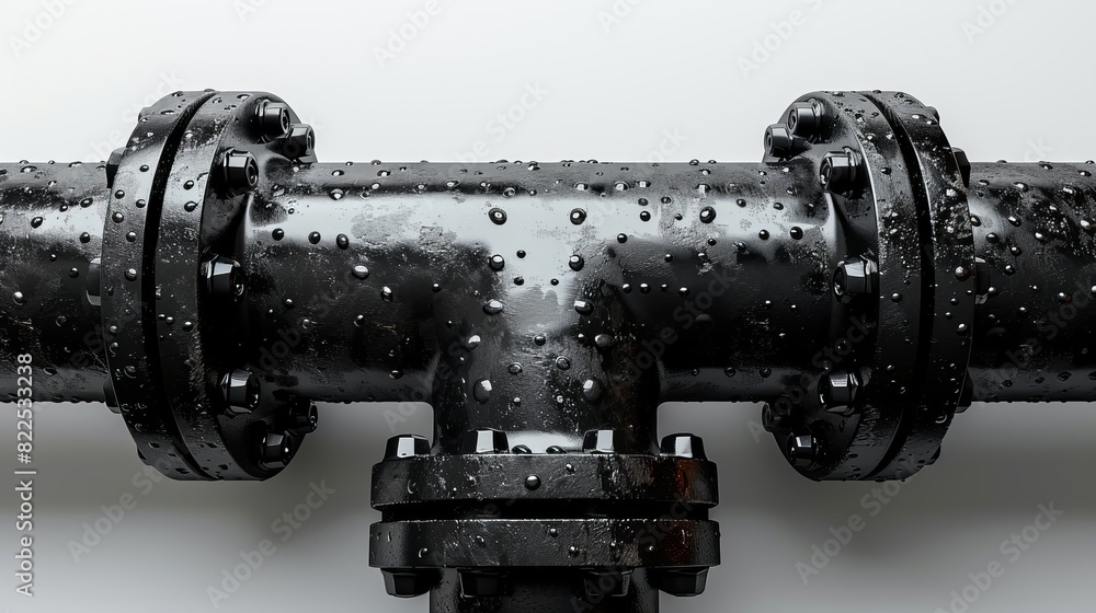 Poster vector pipeline silhouette, design element.