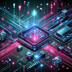 circuito, computación, junta, tecnología, electrónica, astilla, concepto, procesador, ferreteria, electrónica, motherboard, cpu, micro chip, en formato impreso, circuito impreso, digital, ella, inform