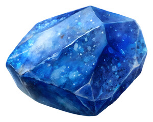 Fototapeta premium Lapis Lazuli Gemstone Grain Illustration Isolated on Transparent Background - Detailed Mineral Art