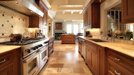 well designed and functional kitchen, 16:9