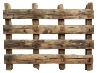 Obraz premium Old wooden fence
