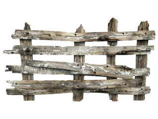 Obraz premium Old wooden fence