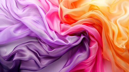  A close-up of a multi-colored fabric with an ample quantity at the bottom in the image