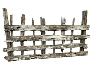 Naklejka premium Old wooden fence