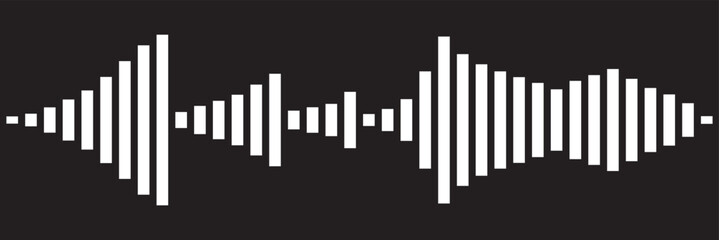 Isolated sound wave audio vector