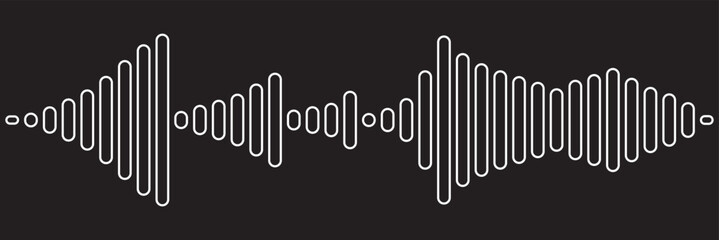 Isolated sound wave audio vector