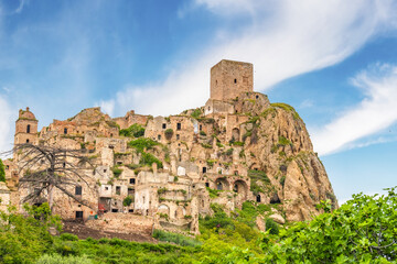 Fototapeta premium The ghost town. village of Craco, Basilicata region, Italy.