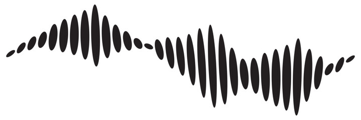Isolated sound wave audio vector