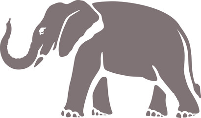 elephant silhouette vector