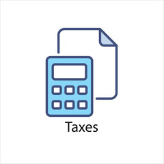 Taxes vector icon