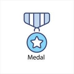 Medal vector icon