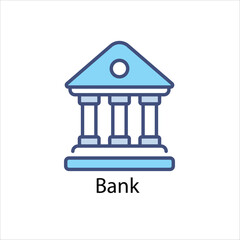 Bank vector icon