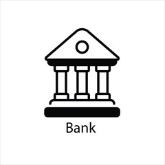 Bank vector icon