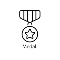 Medal vector icon
