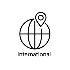 International vector icon