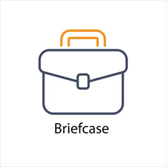 Briefcase vector icon