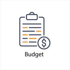 Budget vector icon
