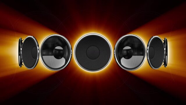 Disco club party audio speaker CG background