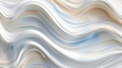 Obraz premium A tight shot of a wavy backdrop featuring a white and blue pattern at its base The image's lower corner houses this pattern as well