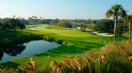 beautiful view of the golf course