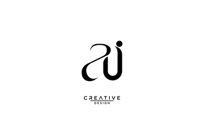 AI, IA, A, I, Abstract Letters Logo Monogram