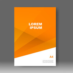 Cover design modern style. Annual report. Brochure template, catalog. Simple Flyer promotion. magazine. Vector illustration	