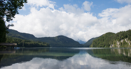 view of the lake Alpsee