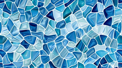 Seamless blue pattern inspired by water and sea, perfect for fabric and surface design.

