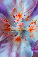 Closeup Capture of Blossoming Zygomorphic Flower Exhibiting Vibrant Hues
