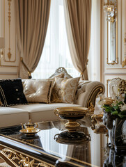 Classic Living Room Design Interior 