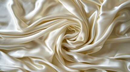 Obraz premium A tight shot of a vast expanse of white fabric, with copious amounts on both the top and bottom