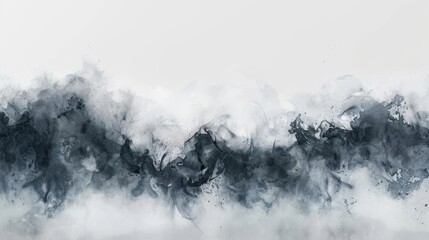 Fototapeta premium The image is a black and white abstract painting. It could be used as a background for a website or as a header for a blog post.