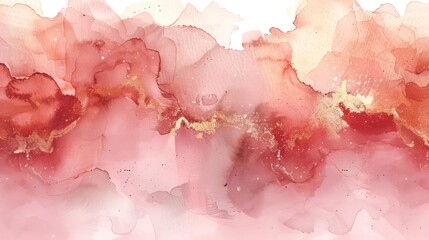 Obraz premium The image is a red and pink abstract painting with a smooth, flowing texture. The colors are vibrant and saturated, and the overall effect is one of beauty and tranquility.