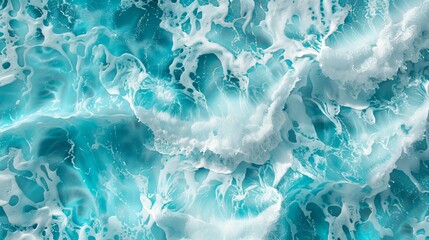 Obraz premium A minimalistic wallpaper depicting subtle waves of pool or sea water.