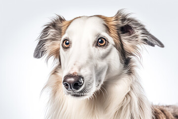 Fototapeta premium collie in studio setting against white backdrop, showcasing their playful and charming personalities in professional photoshoot.