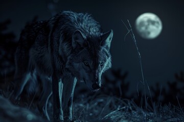 Rabid wolf prowling in the dark