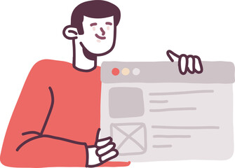 employee work in office activity vector illustration people in workspace doing task