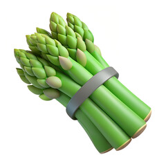 3D Vegetables and Health Food  Illustration on white background