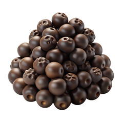 3D Vegetables and Health Food  Illustration on white background