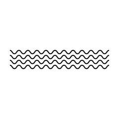 Wave line, abstract zigzag curves, seamless pattern texture design element illustration for background graphic 