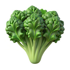 3D Vegetables and Health Food  Illustration on white background