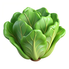 3D Vegetables and Health Food  Illustration on white background