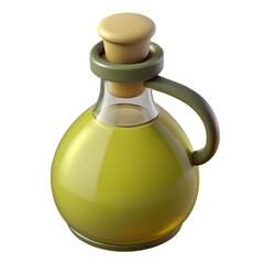 3D Vegetables and Health Food  Illustration on white background