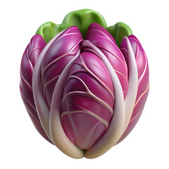 3D Vegetables and Health Food  Illustration on white background