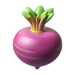 3D Vegetables and Health Food  Illustration on white background